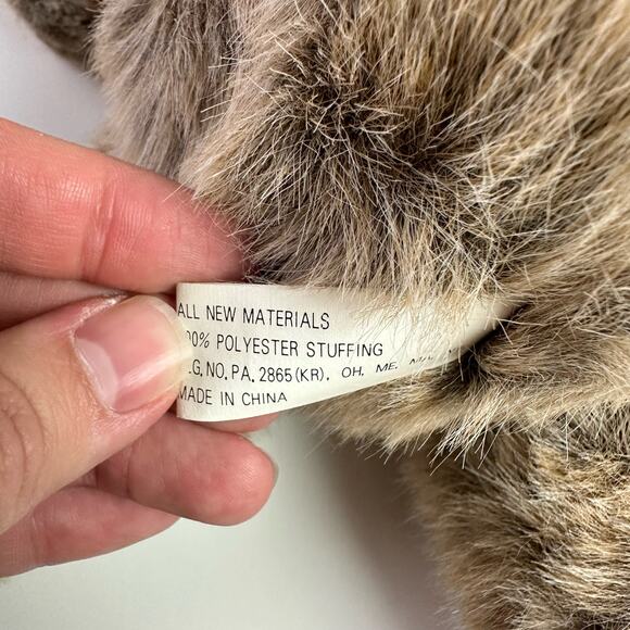 Golden Bear Co Seoul Korea VTG Teddy Bear Plush Stuffed Animal Toy Paisley Tie - Picture 8 of 9